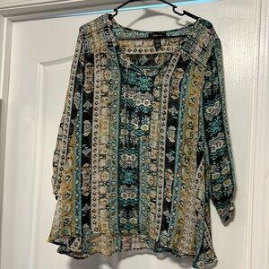 Style & Co. Beautiful Multi Color Top